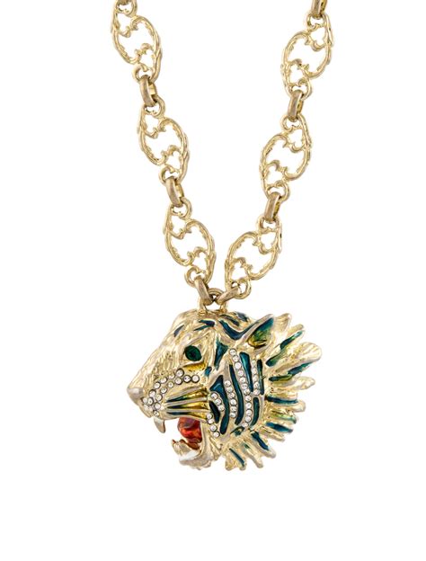 gucci watch tiger|Gucci tiger necklace.